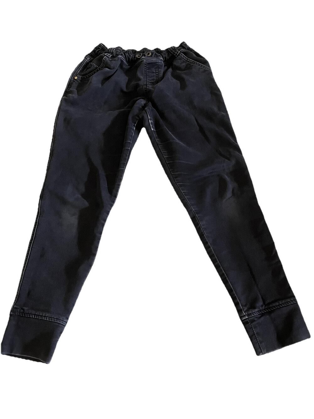 Kenzo Jeans Women 6/27 Joggers Tapered Elastic Stretch Denim Drawstring Waist*